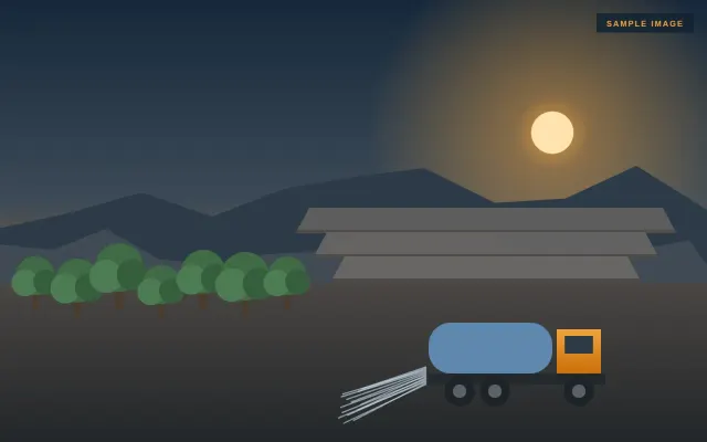 Dust Control and Environmental Care at Mining Sites (sample illustration)